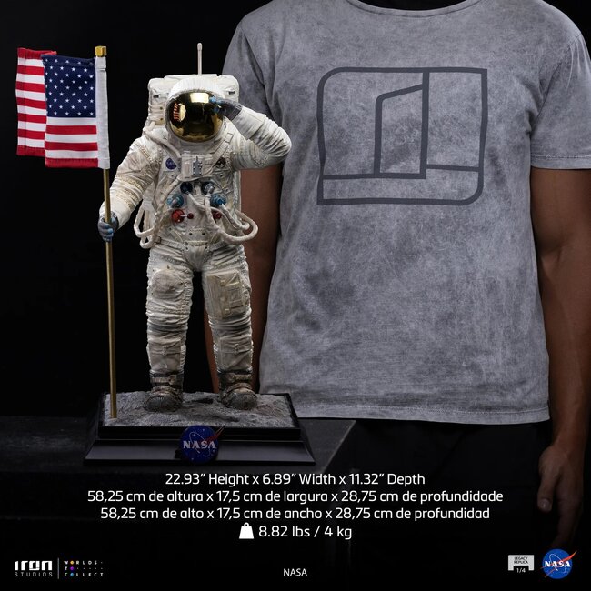 NASA Legacy Replika-Statue 1/4 Apollo 11 Astronaut 58 cm