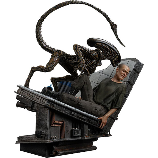 Alien 3 Kunststatue im Maßstab 1:10 Ellen Ripley und Hunde-Alien 23 cm
