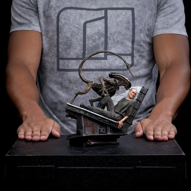 Alien 3 Kunststatue im Maßstab 1:10 Ellen Ripley und Hunde-Alien 23 cm