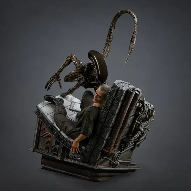 Alien 3 Kunststatue im Maßstab 1:10 Ellen Ripley und Hunde-Alien 23 cm