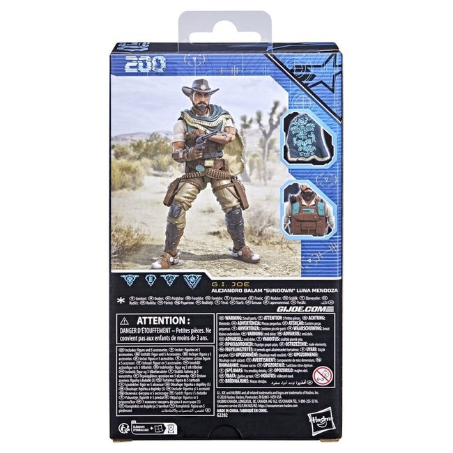 G.I. Joe Classified Series Action Figure #200 Alejandro Balam "Sundown" Luna Mendoza 15 cm