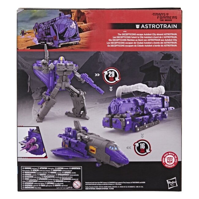 The Transformers: The Movie Studio Series Leader Class Action Figure Astrotrain 17 cm