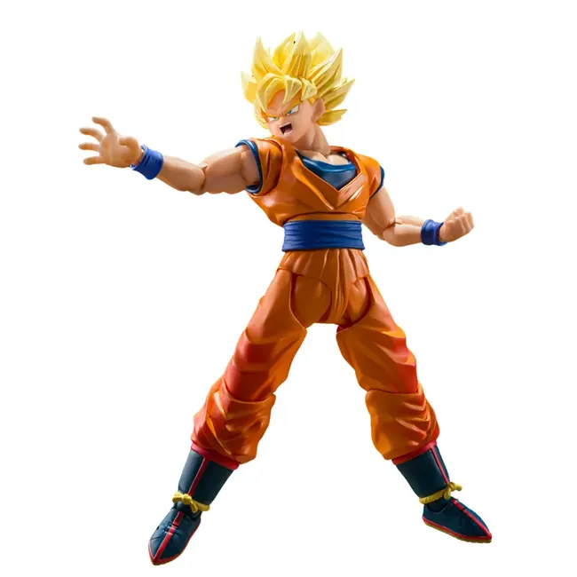 Bandai Tamashii Nations Dragon Ball Z SHFiguarts Actionfigur Super Saiyan Son Goku (Die Spiele beginnen) 15 cm