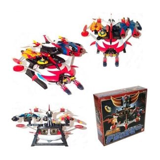 Bandai Tamashii Nations UFO Robo Grendizer Soul of Chogokin Action Figure GX-04S Grendizer & Spazer Set 18 cm