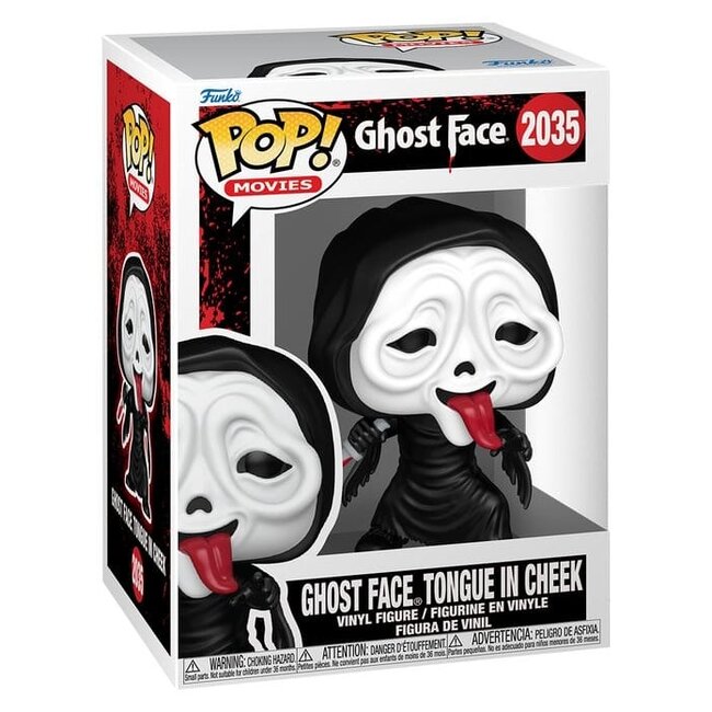 Scream POP! Vinylfigur Ghost Face mit Zunge, 9 cm