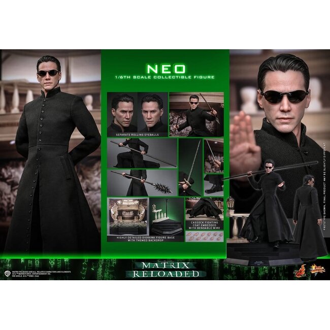 Matrix Movie Masterpiece Action Figure 1/6 Neo 31 cm