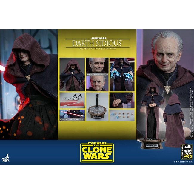 Star Wars: The Clone Wars Action Figure 1/6 Darth Sidious 29 cm