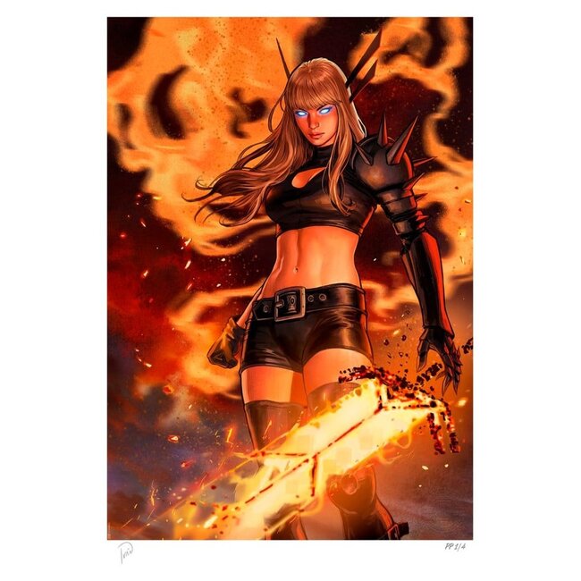 Sideshow Collectibles Marvel X-Men Kunstdruck Magik 61 x 41 cm - ungerahmt