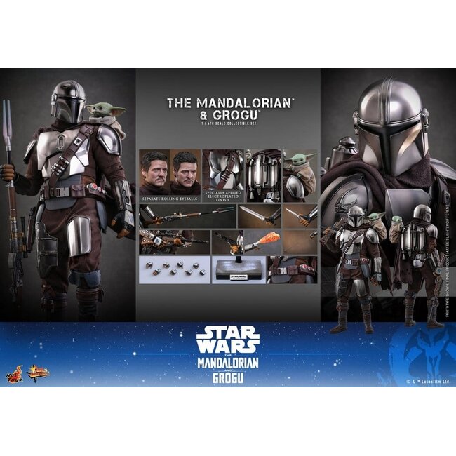 Star Wars: The Mandalorian & Grogu Movie Masterpiece Action Figure 1/6 The Mandalorian and Grogu 31 cm