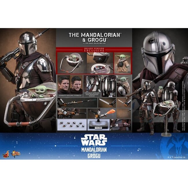 Star Wars: The Mandalorian & Grogu Movie Masterpiece Action Figure 1/6 The Mandalorian and Grogu (Deluxe Version) 31 cm