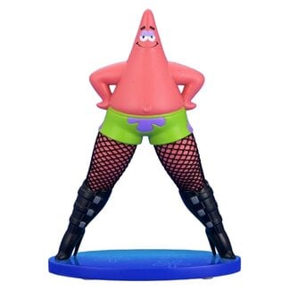Kidrobot SpongeBob SquarePants Goofy Goober Rock Art Figure Patrick Star in Fishnets 15 cm