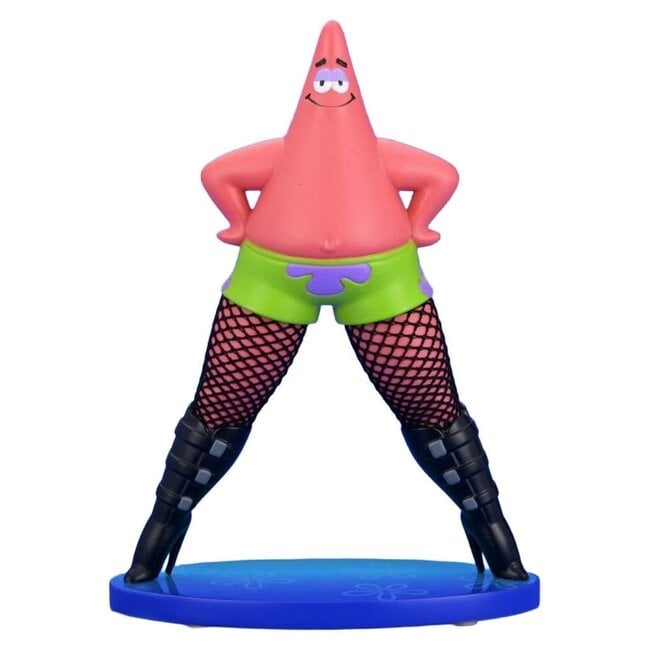 SpongeBob SquarePants Goofy Goober Rock Art Figure Patrick Star in Fishnets 15 cm