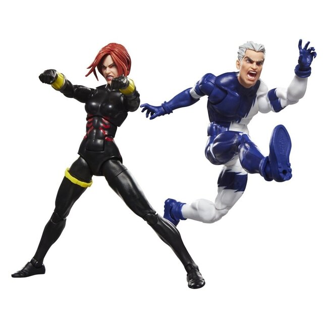 Avengers Marvel Legends Actionfiguren-Doppelpack: Black Widow & Quicksilver, 15 cm