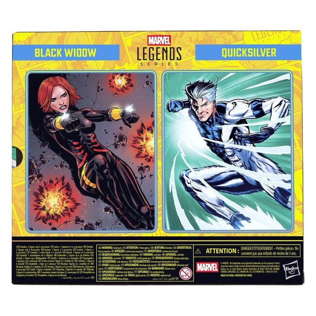 Avengers Marvel Legends Actionfiguren-Doppelpack: Black Widow & Quicksilver, 15 cm