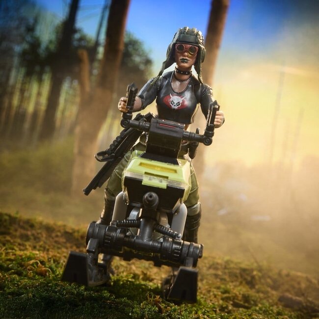 G.I. Joe Classified Series Action Figure and Vehicle Set #194 Zanya and Dreadnok Chameleon (Swamp Skier) 15 cm