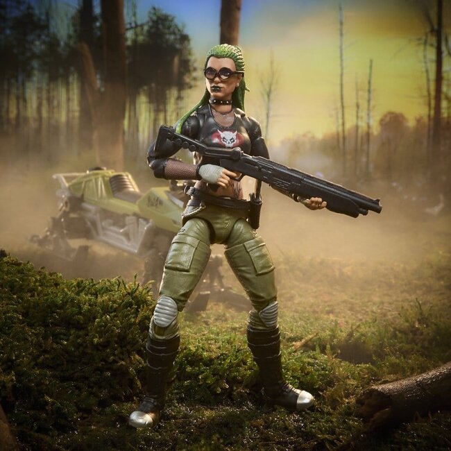 G.I. Joe Classified Series Action Figure and Vehicle Set #194 Zanya and Dreadnok Chameleon (Swamp Skier) 15 cm