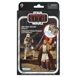 Hasbro Star Wars Episode III Vintage Collection Action Figure 2-Pack Obi-Wan Kenobi & Airborne Clone Trooper 10 cm