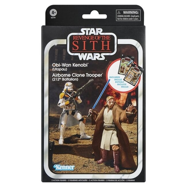Star Wars Episode III Vintage Collection Action Figure 2-Pack Obi-Wan Kenobi & Airborne Clone Trooper 10 cm
