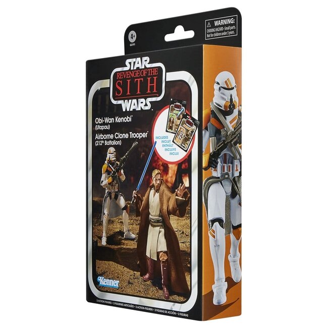 Star Wars Episode III Vintage Collection Actionfiguren-Doppelpack: Obi-Wan Kenobi & Airborne Clone Trooper (10 cm)