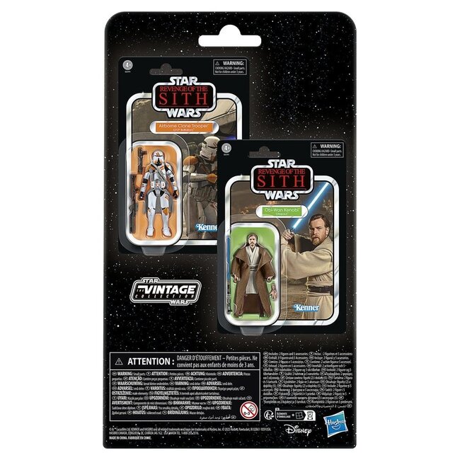 Star Wars Episode III Vintage Collection Action Figure 2-Pack Obi-Wan Kenobi & Airborne Clone Trooper 10 cm