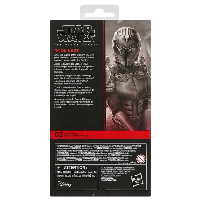 Star Wars: Maul – Schattenlord Black Series Actionfigur Rook Kast 15 cm