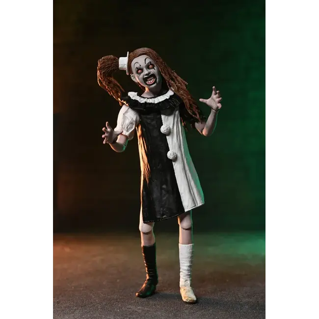 Terrifier 2 Ultimate Actionfigur Arth der Clown & Kleines bleiches Mädchen 18 cm