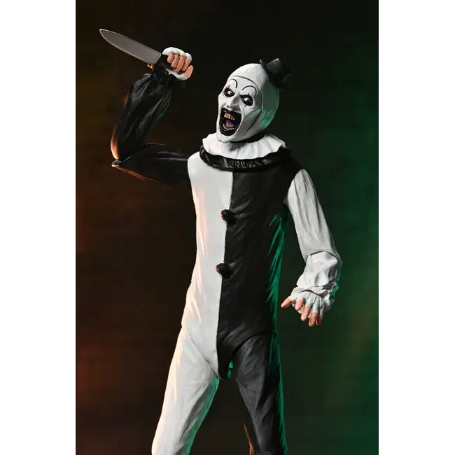 Terrifier 2 Ultimate Action Figure Arth The Clown & Little Pale Girl 18 cm