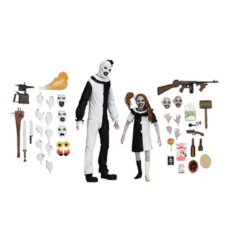 NECA  Terrifier 2 Ultimate Actionfigur Arth der Clown & Kleines bleiches Mädchen 18 cm