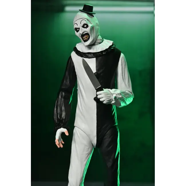 Terrifier 2 Ultimate Action Figure Arth The Clown & Little Pale Girl 18 cm