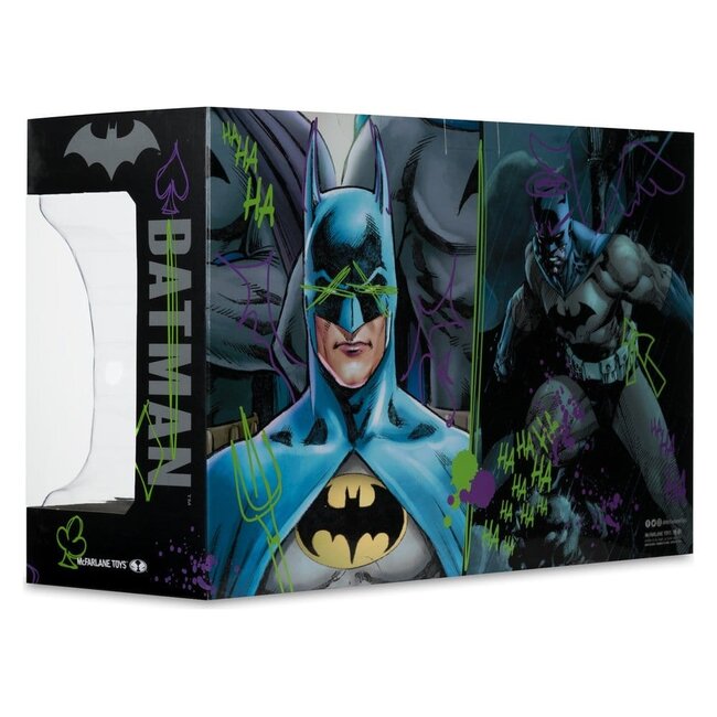 Batman DC Direct Mini-Replika 1/3 2er-Pack Batman-Masken Hush & Knightfall (Jokerisiert) (Gold Label) 18 cm