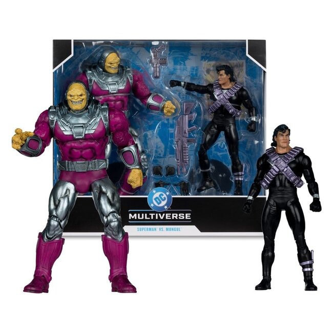 McFarlane Toys DC Multiverse Megafig Actionfiguren-Doppelpack: Mongul vs. Superman (Die Rückkehr von Superman) 25 cm