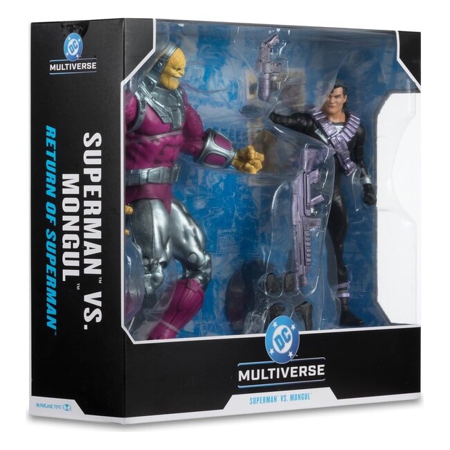 DC Multiverse Megafig Action Figure 2-Pack Mongul vs Superman (Return of Superman) 25 cm