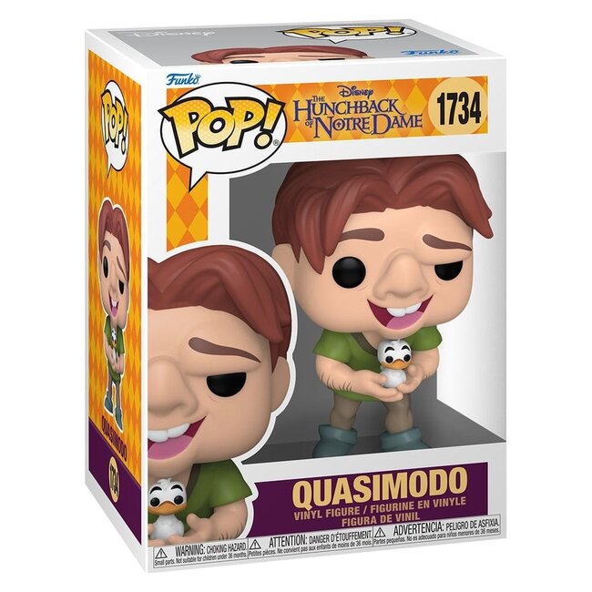 Der Glöckner von Notre Dame POP! Vinylfigur Quasimodo mit Vogel 9 cm