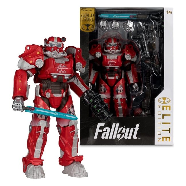McFarlane Toys Fallout McFarlane Elite Edition Actionfigur Fallout 76 Nuka Cola T-60 (Gold Label) 19 cm