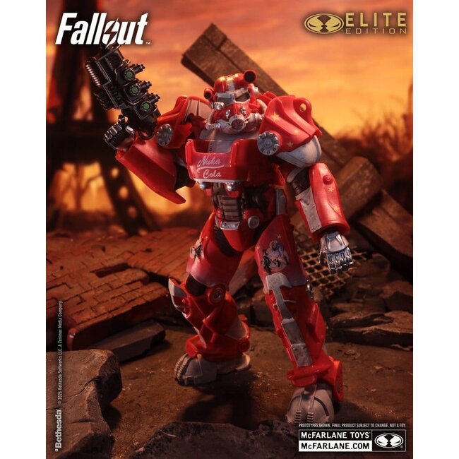 Fallout McFarlane Elite Edition Actionfigur Fallout 76 Nuka Cola T-60 (Gold Label) 19 cm