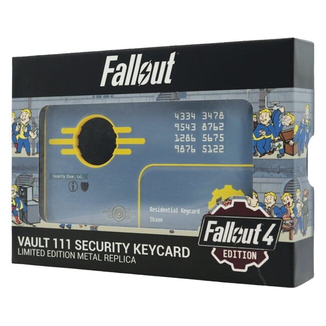 Fallout Replica Security Keycard Vault 111 Limited Edition 11 cm