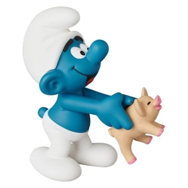 Schlümpfe UDF Mini-Figur Schlumpf mit Schwein 8 cm