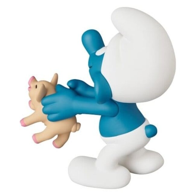 Schlümpfe UDF Mini-Figur Schlumpf mit Schwein 8 cm