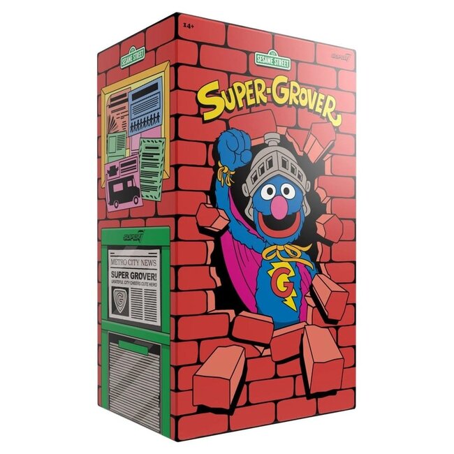 Sesamstraße Supergroße Vinylfigur Super Grover 36 cm