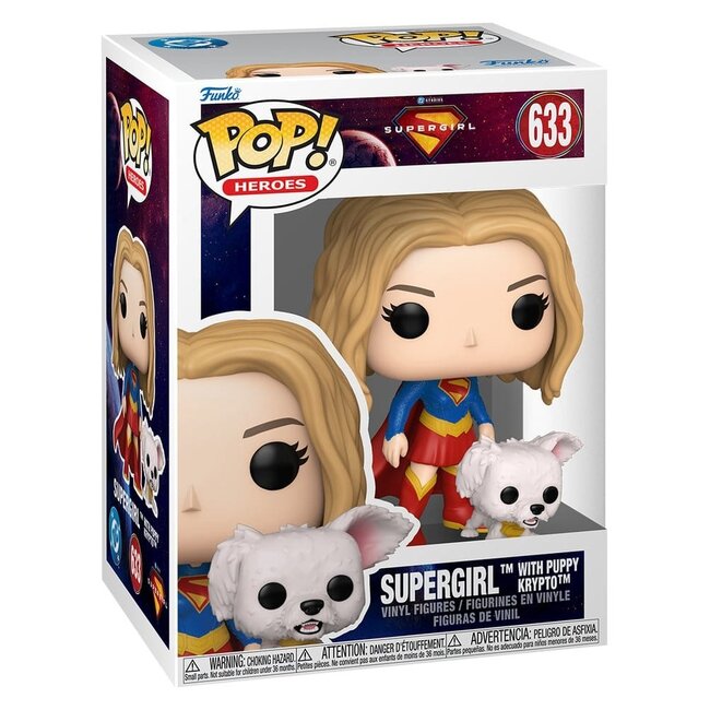 Supergirl (2026) POP! Heroes Vinyl Figure Supergirl with Puppy Krypto 9 cm