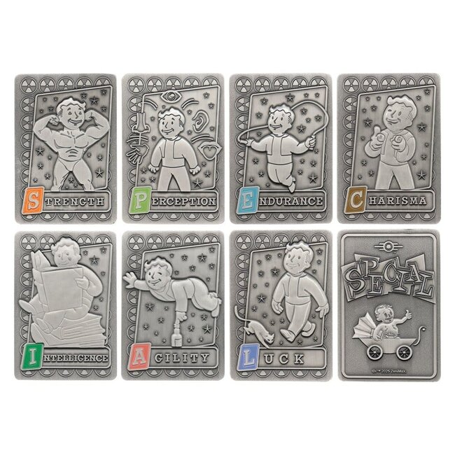 Fallout Ingots with Album S.P.E.C.I.A.L. Perk Card Collector’s Album