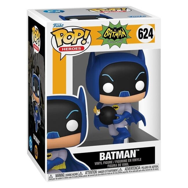 Batman 66 POP! Heroes vinylfiguur Batman met bom 9 cm