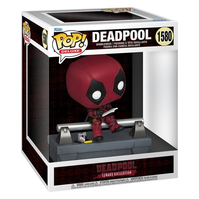 Marvel POP! Deluxe Vinylfigur Deadpool auf der Brücke 9 cm
