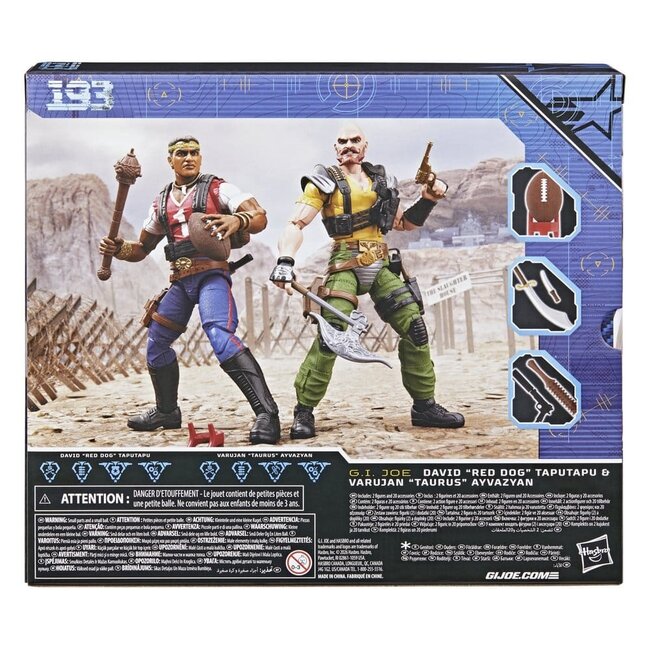GI Joe Classified Series Actionfiguren-Doppelpack #193 David „Red Dog“ Taputapu & Varujan „Taurus“ Ayvazyan 15 cm