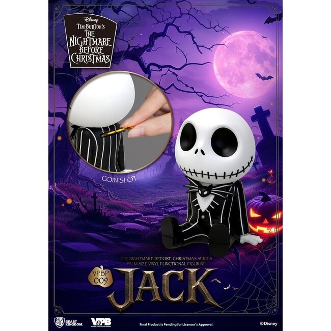 The Nightmare Before Christmas Palm Size Figure Bank Jack 12 cm