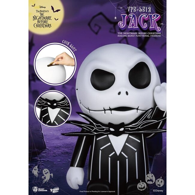The Nightmare Before Christmas syaking-bang Figure Bank Jack 47 cm