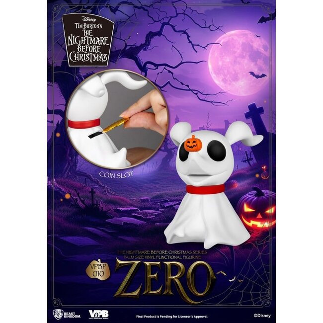 Nightmare Before Christmas Spardose in Handflächengröße Zero 11 cm