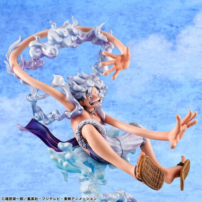 One Piece Portrait.Of.Pirates PVC-Figur „Evolutionsgeschichte“ Monkey D. Luffy „Gear Fifth“ 26 cm