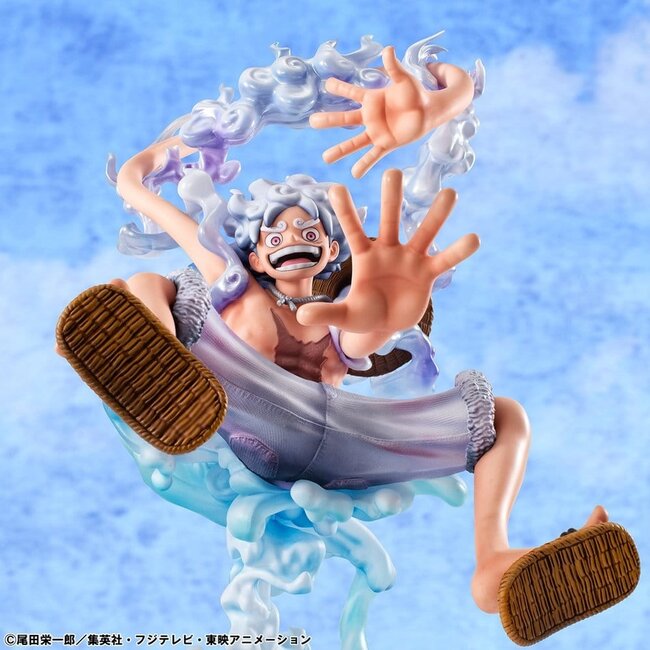 One Piece Portrait.Of.Pirates PVC-Figur „Evolutionsgeschichte“ Monkey D. Luffy „Gear Fifth“ 26 cm