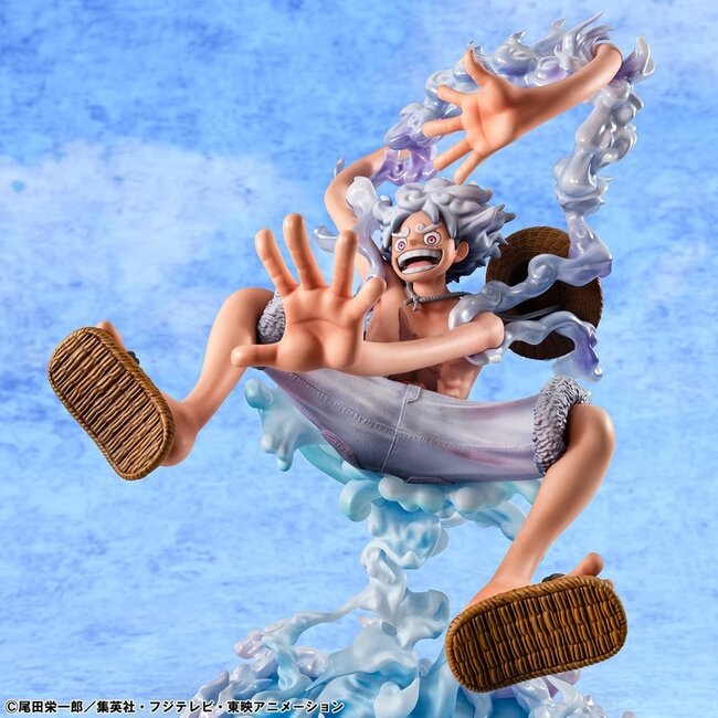 One Piece Portrait.Of.Pirates PVC Figure "Evolutionary History" Monkey D. Luffy "Gear Fifth" 26 cm